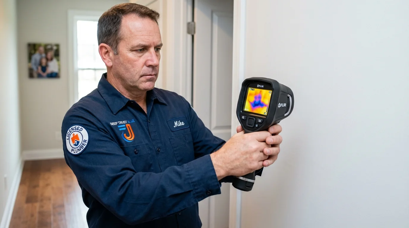 Thermal imaging leak detection by Johns Plumbing LLC in Alexandria